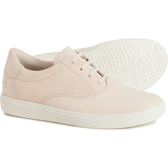 NEW ECCO Soft Classic Sneakers - Leather  in Limestone For Women 725 5s3 - Picture 2 of 6